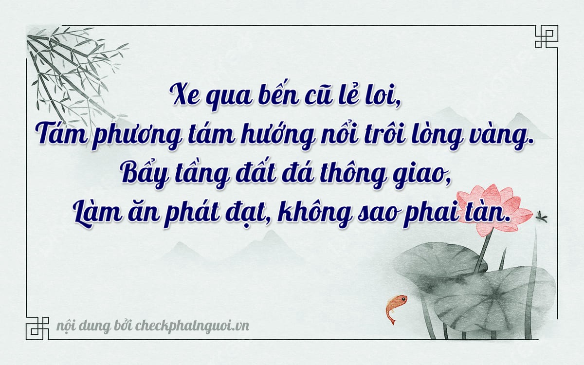 Bài thơ ý nghĩa cho <b>biển số 43D1-08837</b> tại website checkphatnguoi.vn