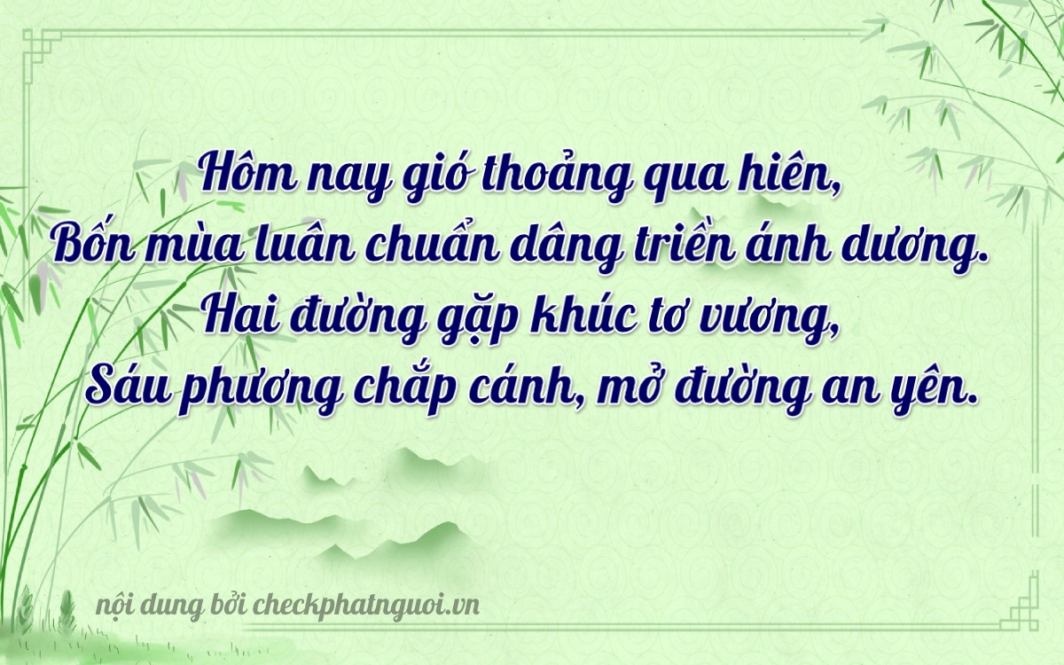 Bài thơ ý nghĩa cho <b>biển số 43D1-49068</b> tại website checkphatnguoi.vn