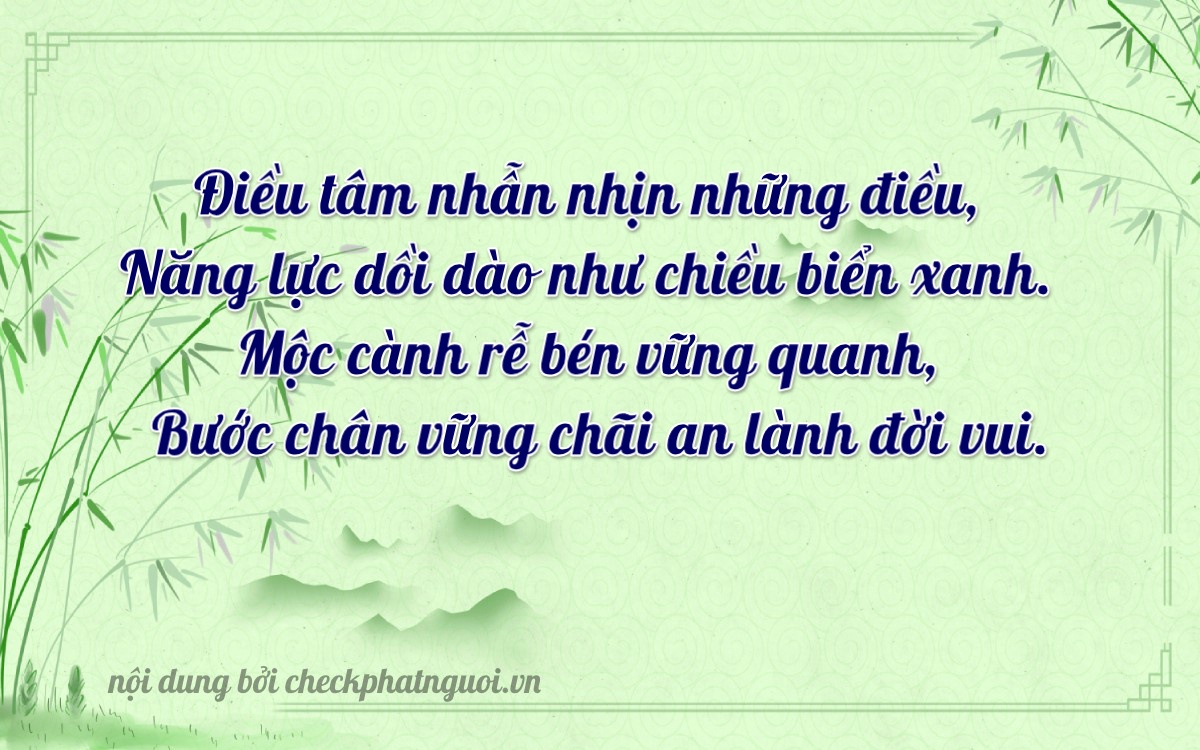 Bài thơ ý nghĩa cho <b>biển số 43D1-66011</b> tại website checkphatnguoi.vn