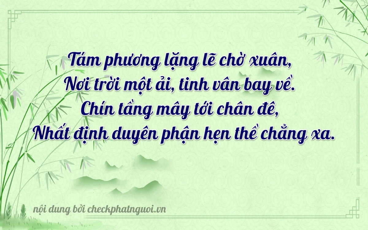 Bài thơ ý nghĩa cho <b>biển số 43D1-88911</b> tại website checkphatnguoi.vn