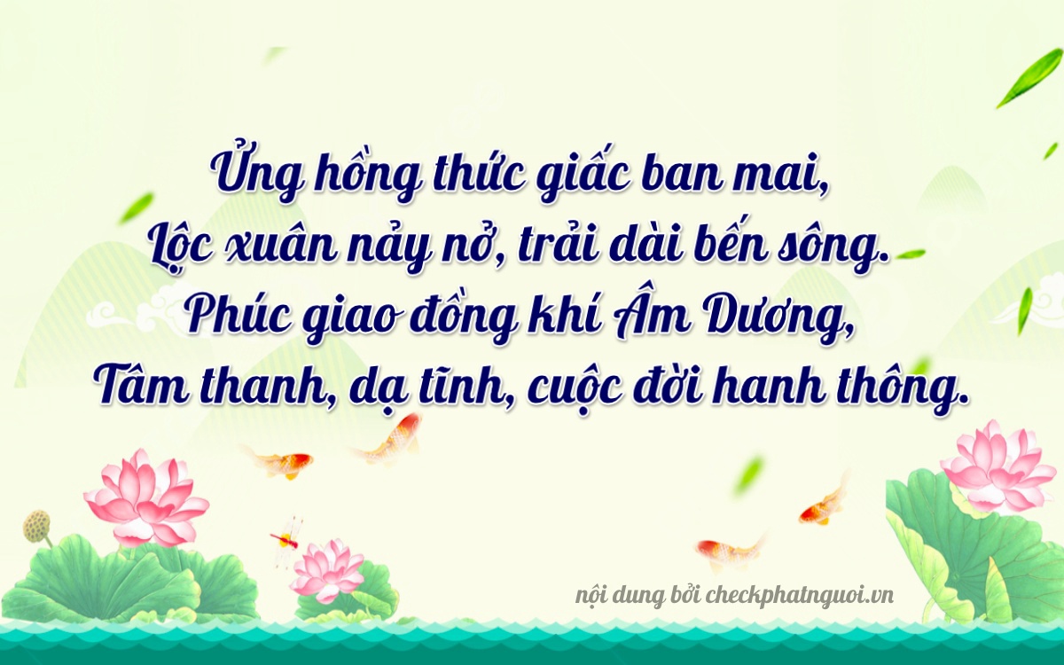 Bài thơ ý nghĩa cho <b>biển số 43D2-03321</b> tại website checkphatnguoi.vn