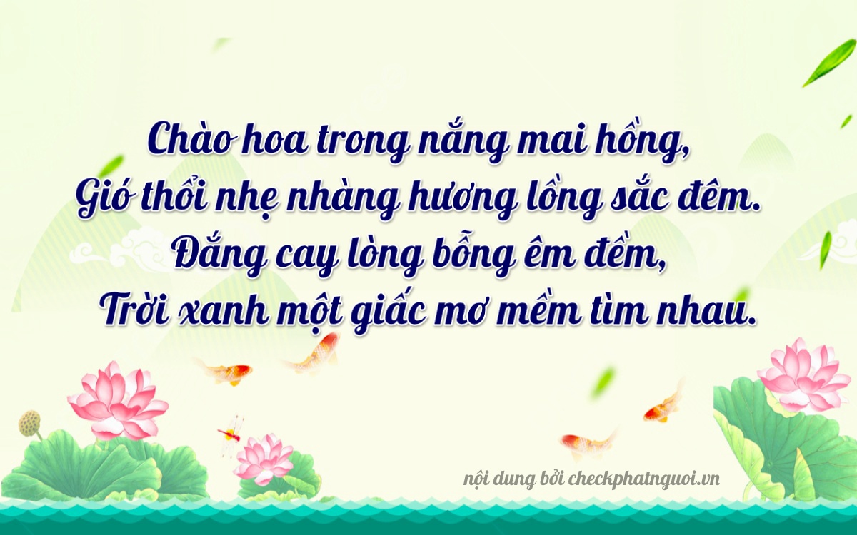 Bài thơ ý nghĩa cho <b>biển số 43E-00612</b> tại website checkphatnguoi.vn