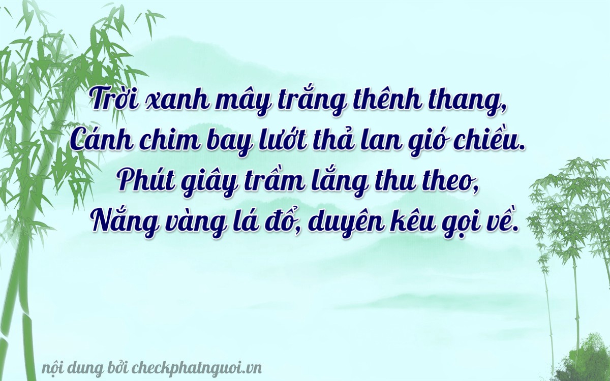 Bài thơ ý nghĩa cho <b>biển số 43E-01782</b> tại website checkphatnguoi.vn