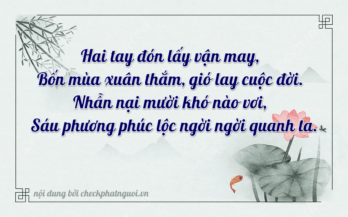 Bài thơ ý nghĩa cho <b>biển số 43E-02416</b> tại website checkphatnguoi.vn
