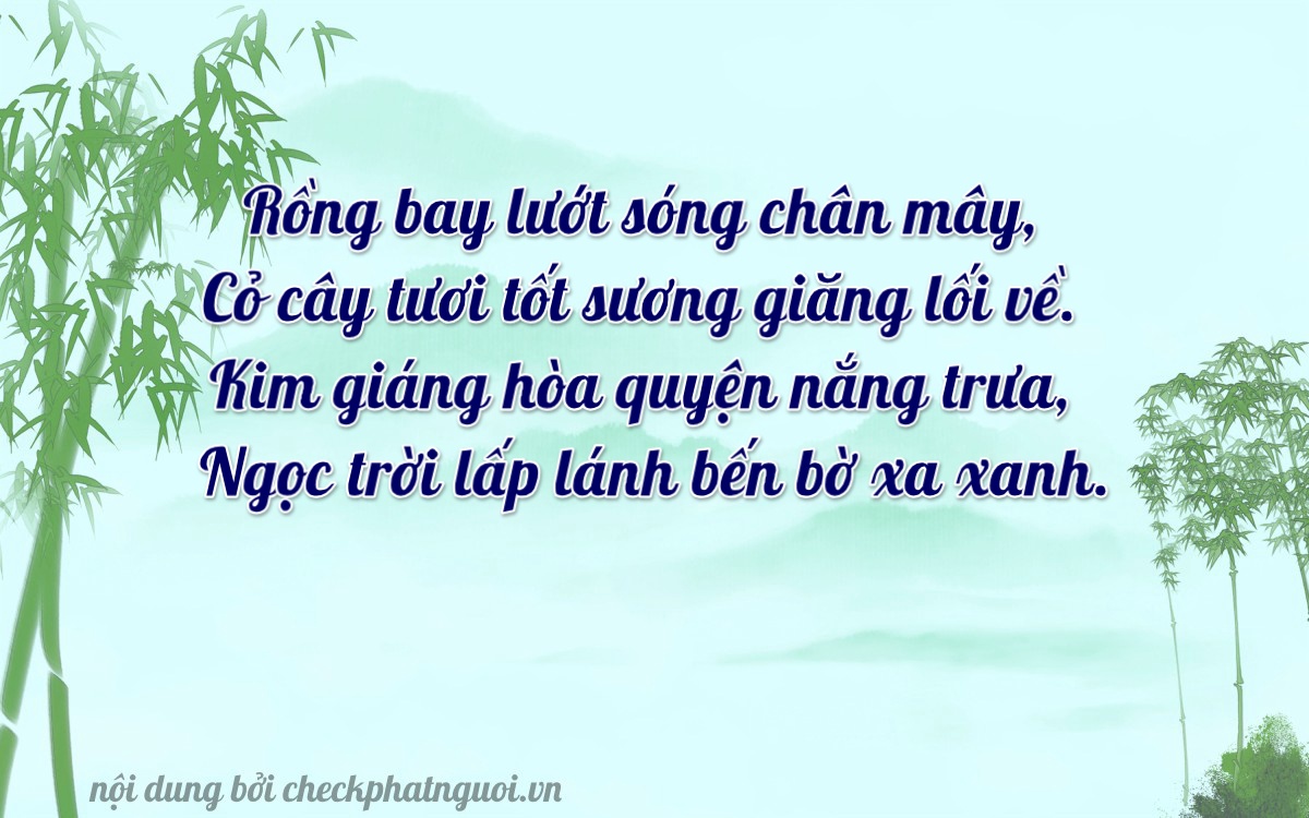 Bài thơ ý nghĩa cho <b>biển số 43E1-29109</b> tại website checkphatnguoi.vn