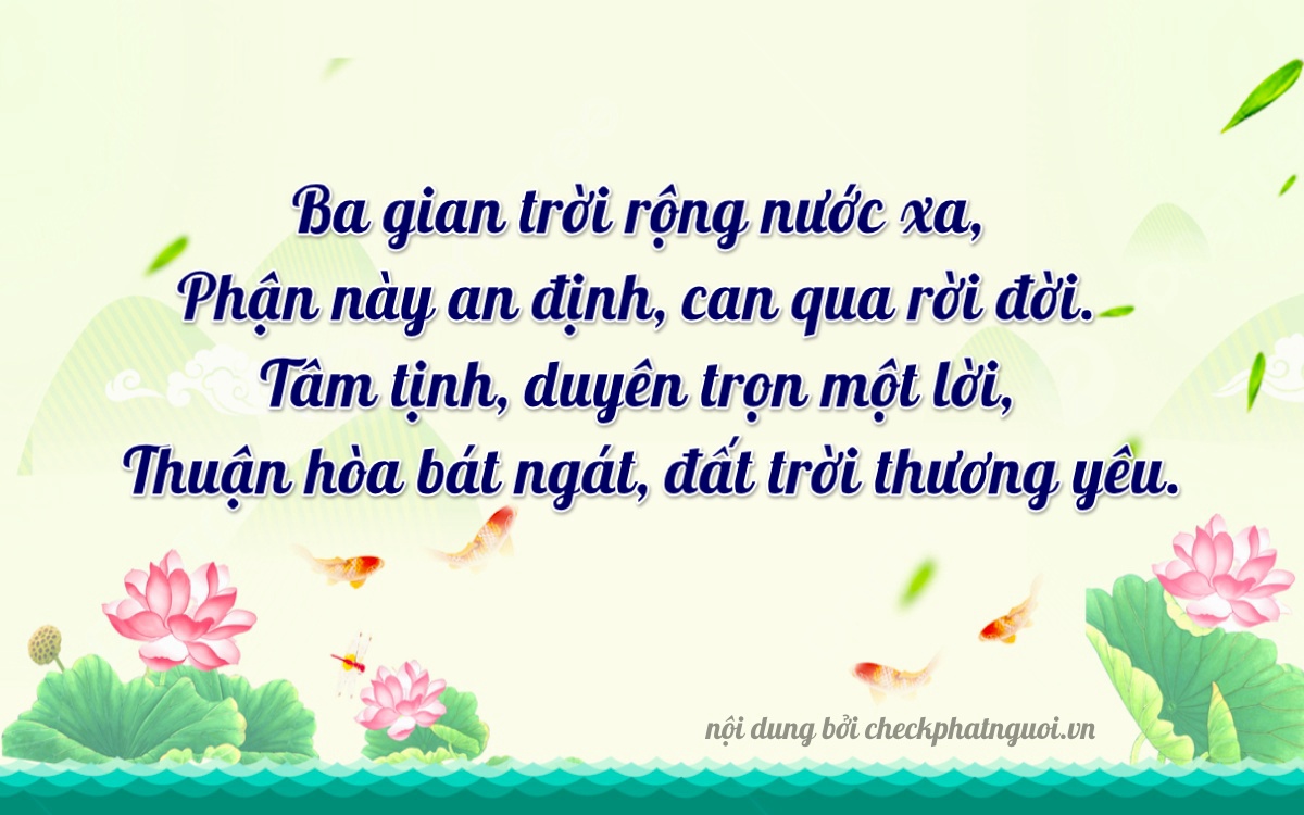 Bài thơ ý nghĩa cho <b>biển số 43E1-32797</b> tại website checkphatnguoi.vn