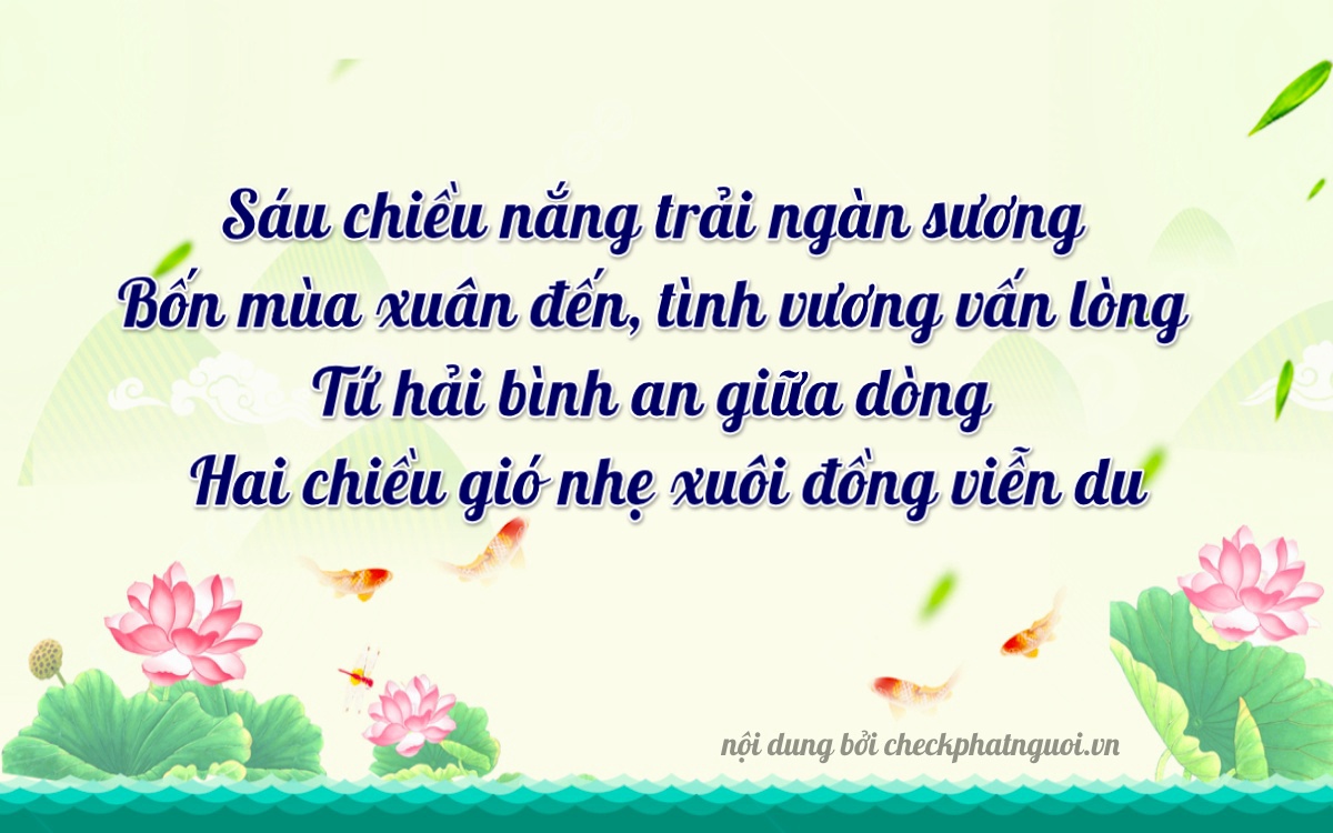 Bài thơ ý nghĩa cho <b>biển số 43E1-64422</b> tại website checkphatnguoi.vn