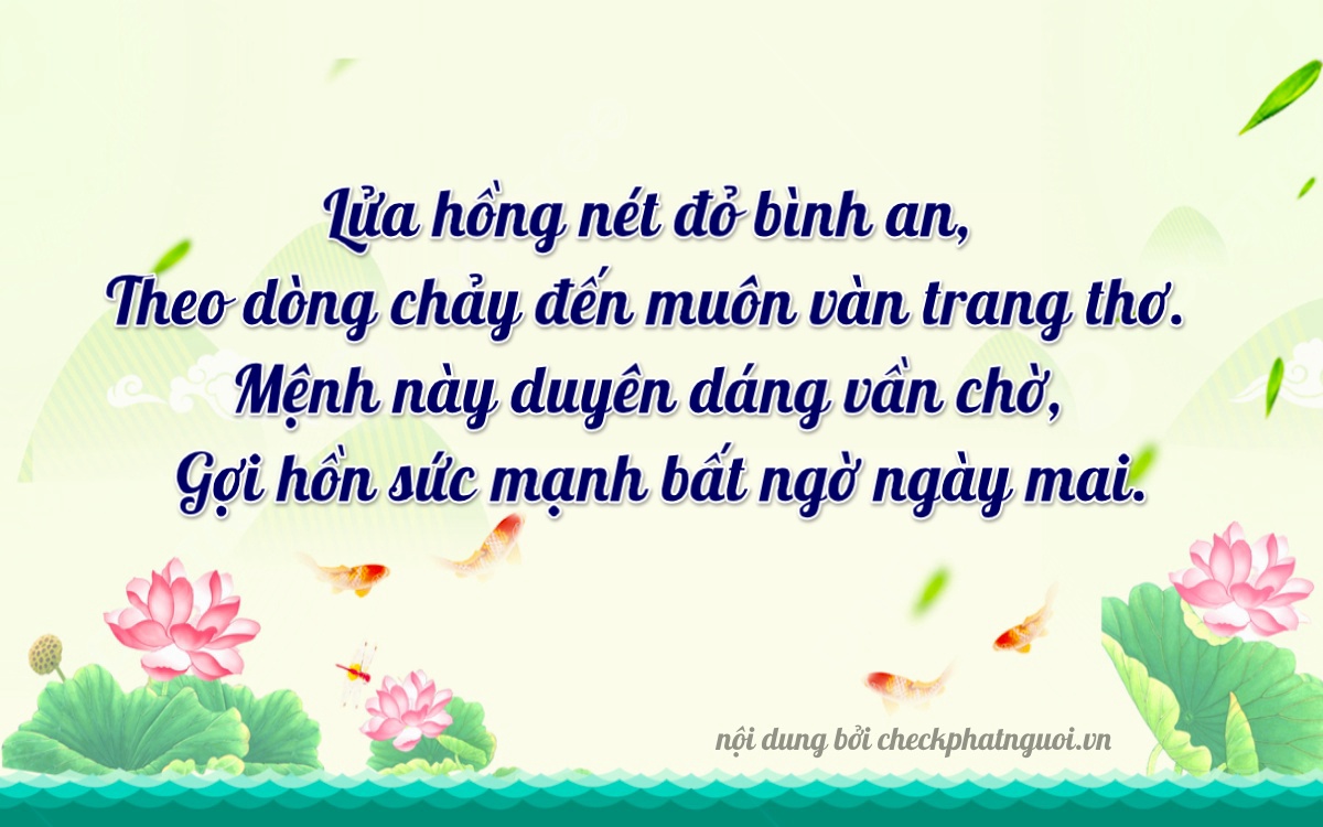 Bài thơ ý nghĩa cho <b>biển số 43F1-16365</b> tại website checkphatnguoi.vn