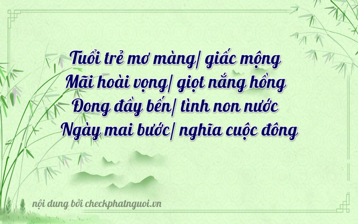 Bài thơ ý nghĩa cho <b>biển số 43F1-18732</b> tại website checkphatnguoi.vn