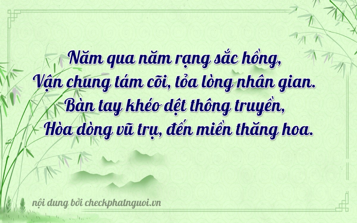 Bài thơ ý nghĩa cho <b>biển số 43F1-55632</b> tại website checkphatnguoi.vn