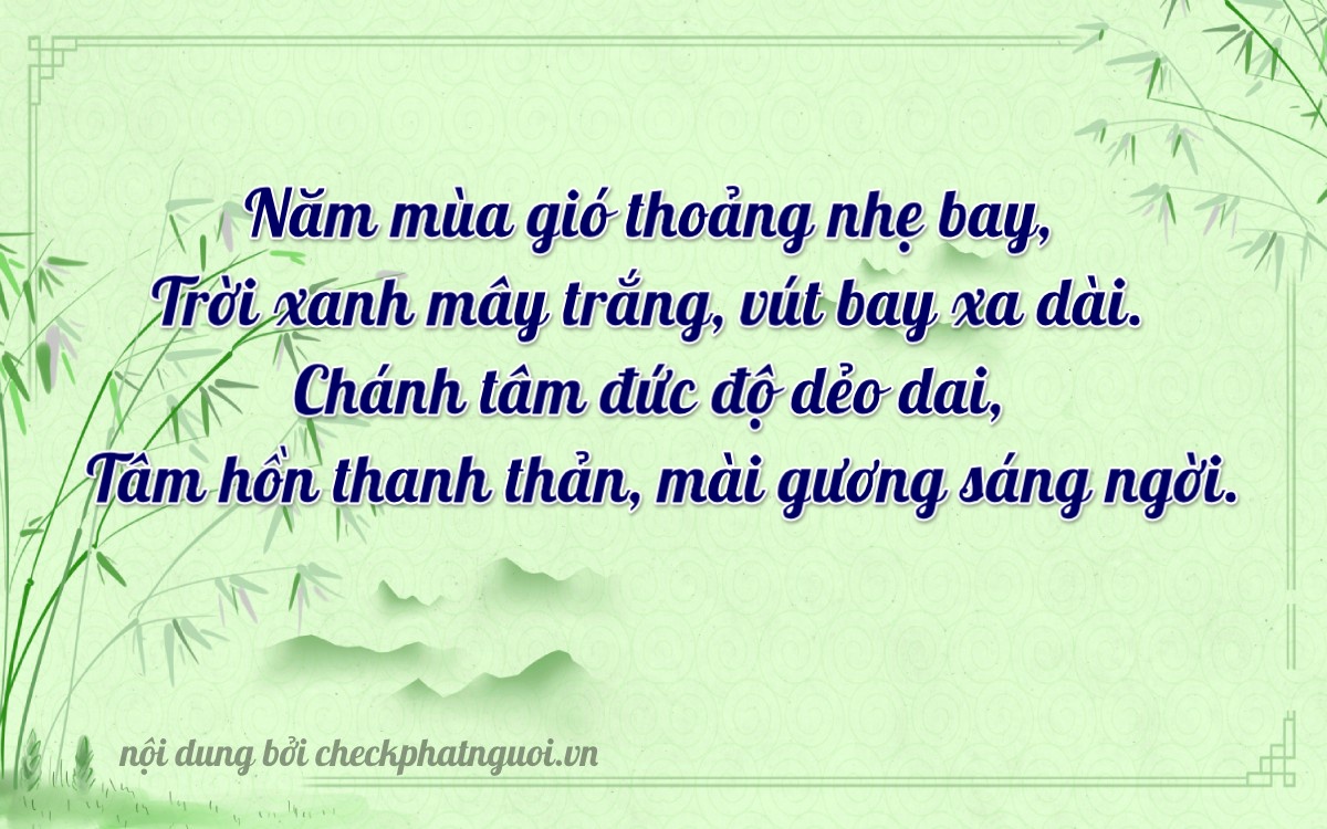 Bài thơ ý nghĩa cho <b>biển số 43G1-50522</b> tại website checkphatnguoi.vn