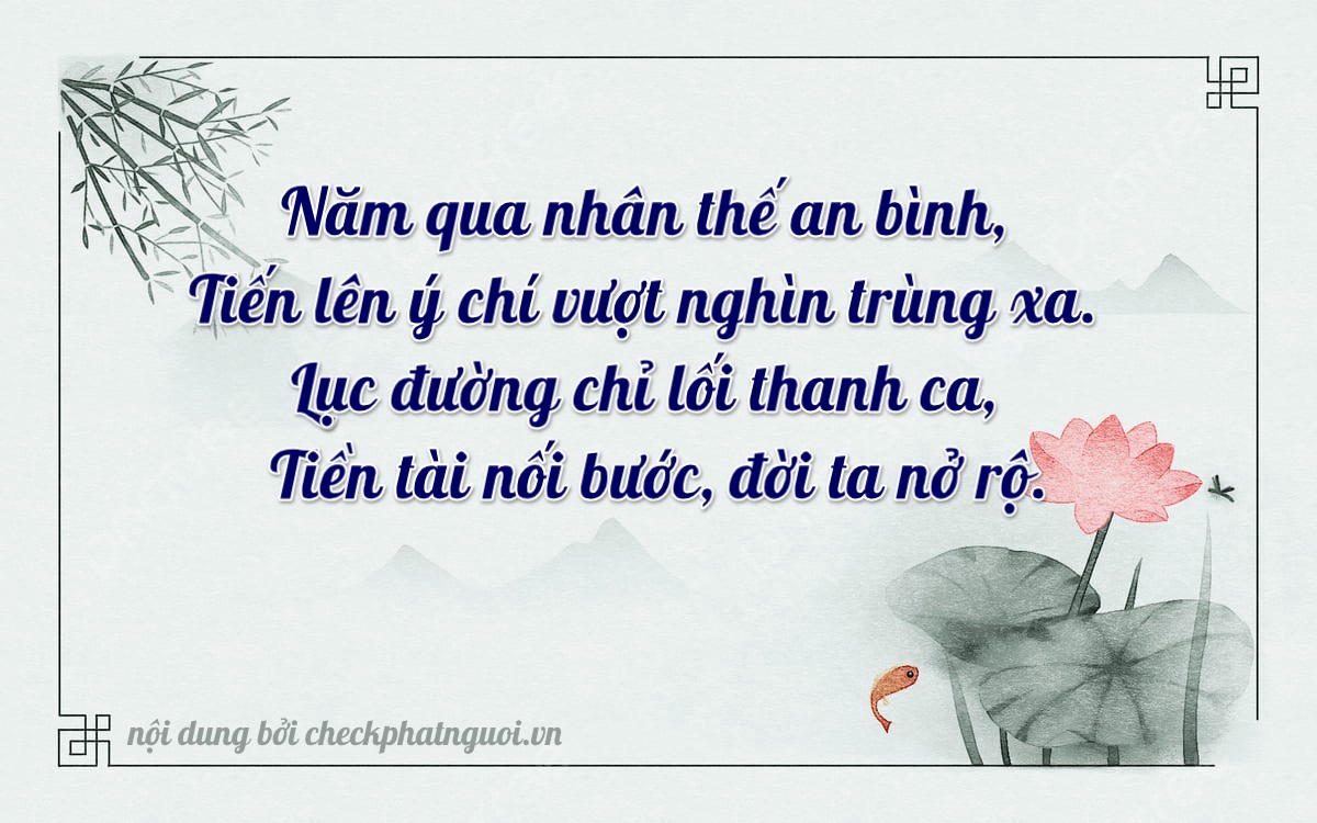 Bài thơ ý nghĩa cho <b>biển số 43G1-54627</b> tại website checkphatnguoi.vn