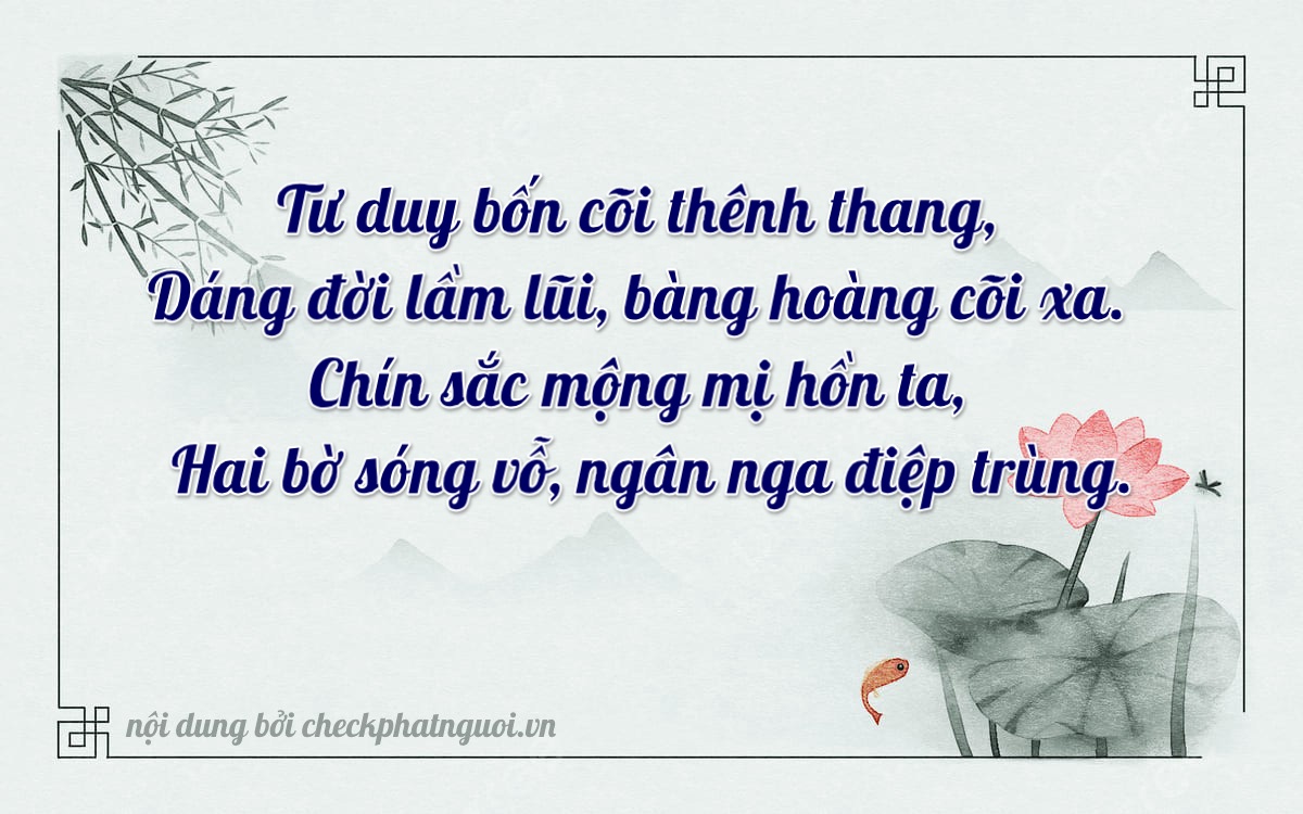 Bài thơ ý nghĩa cho <b>biển số 43H-04192</b> tại website checkphatnguoi.vn