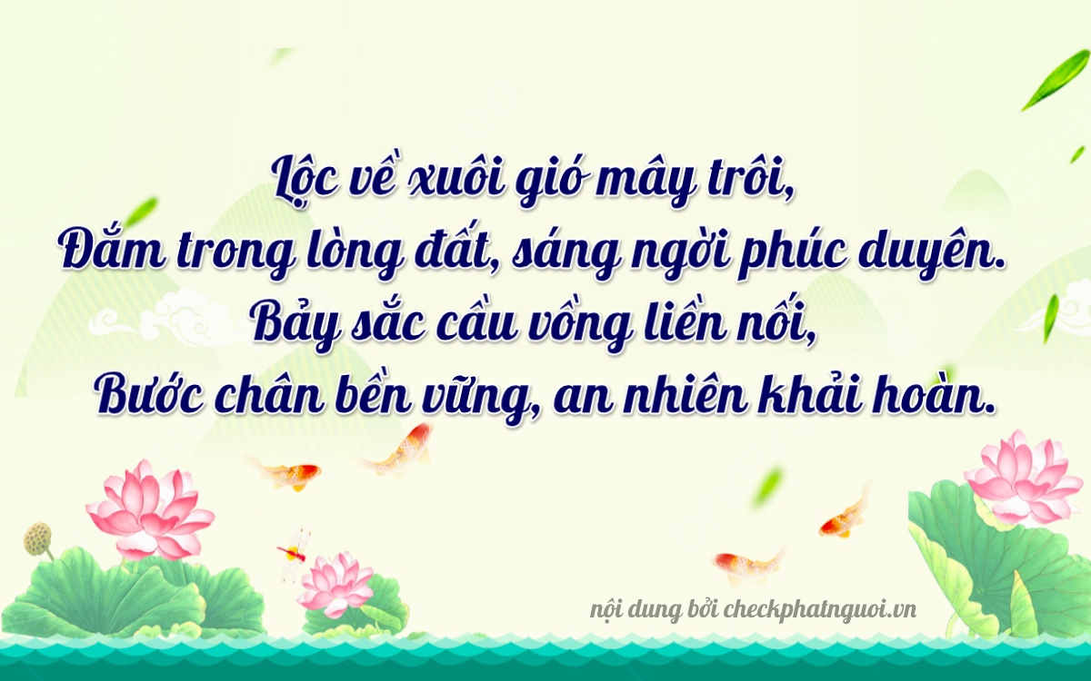 Bài thơ ý nghĩa cho <b>biển số 43H-06747</b> tại website checkphatnguoi.vn