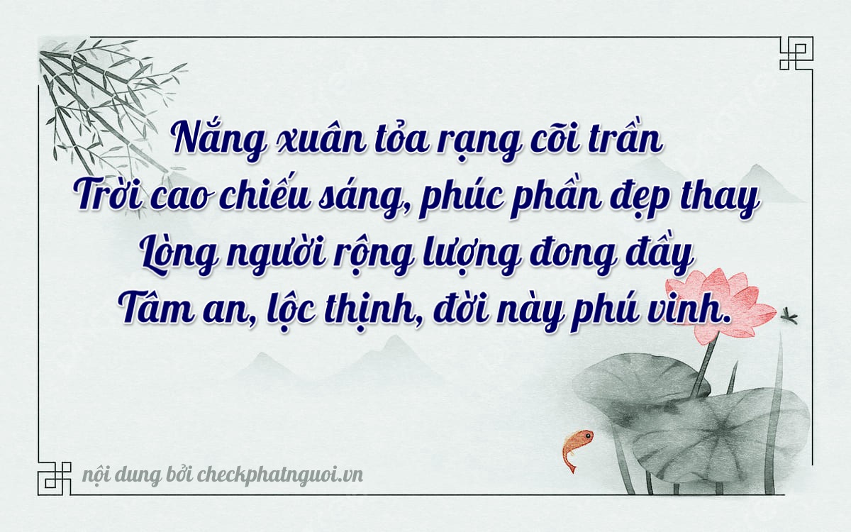 Bài thơ ý nghĩa cho <b>biển số 43H-06754</b> tại website checkphatnguoi.vn