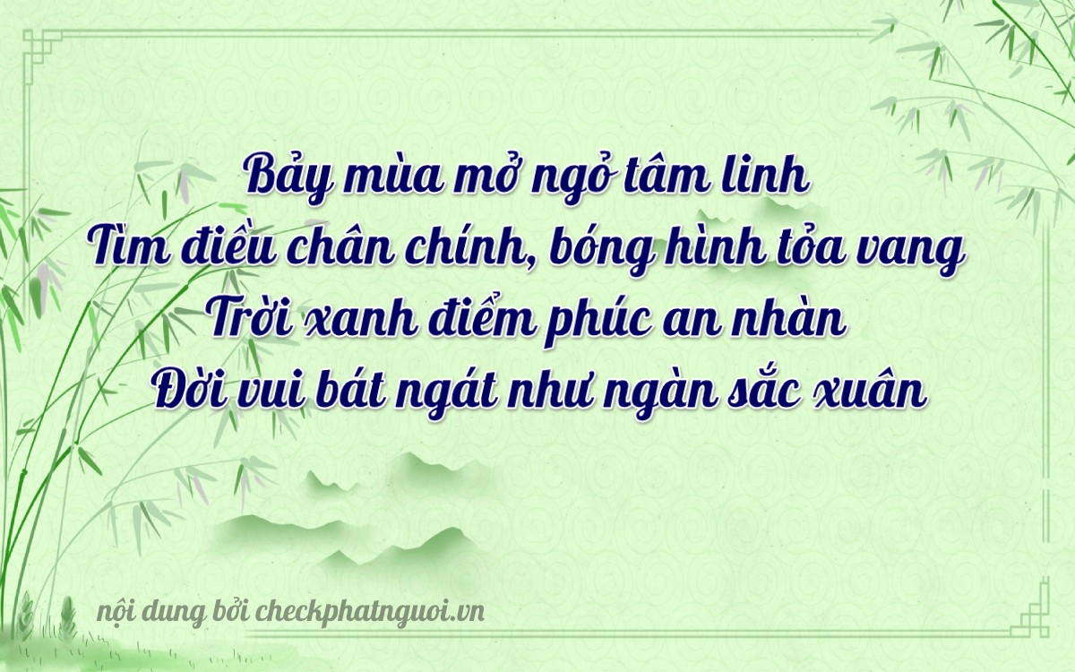Bài thơ ý nghĩa cho <b>biển số 43H-07539</b> tại website checkphatnguoi.vn