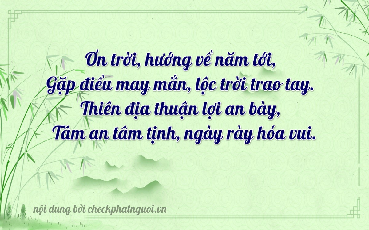 Bài thơ ý nghĩa cho <b>biển số 43H-08272</b> tại website checkphatnguoi.vn