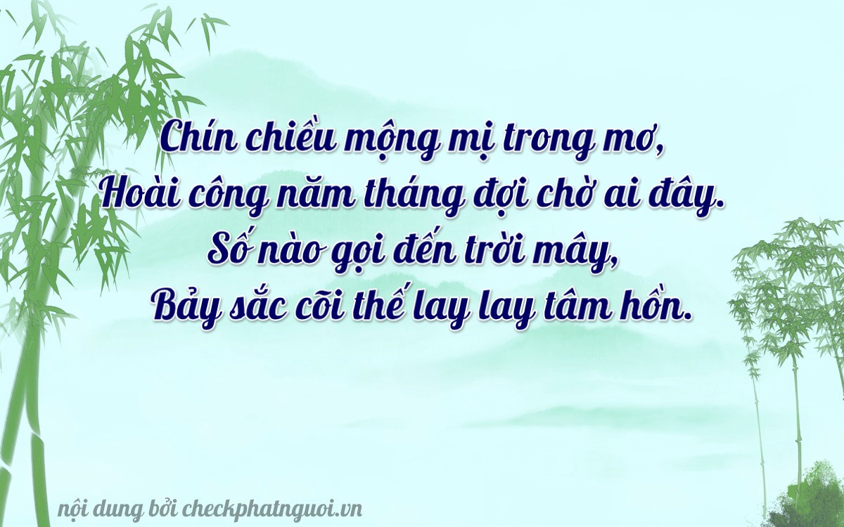Bài thơ ý nghĩa cho <b>biển số 43H-09537</b> tại website checkphatnguoi.vn