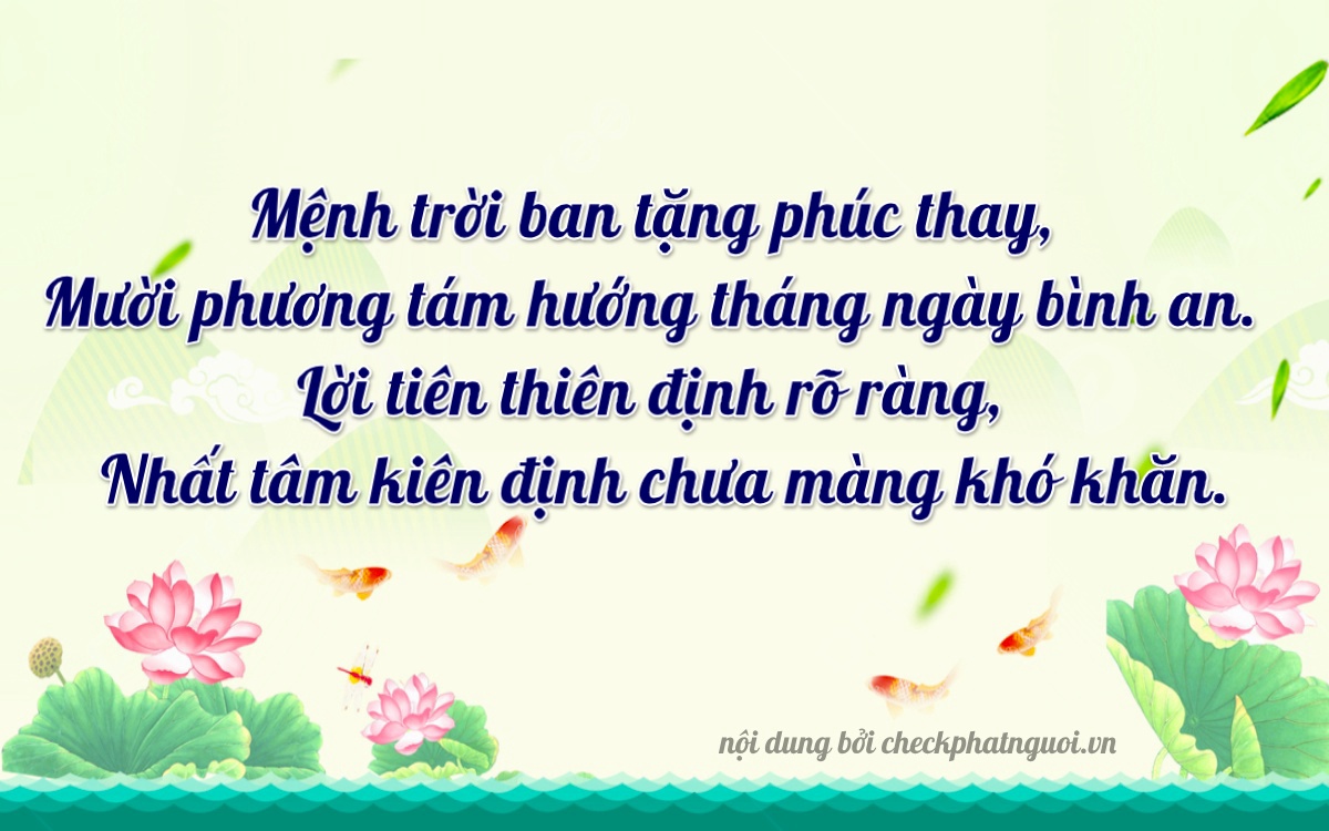 Bài thơ ý nghĩa cho <b>biển số 43H-10115</b> tại website checkphatnguoi.vn