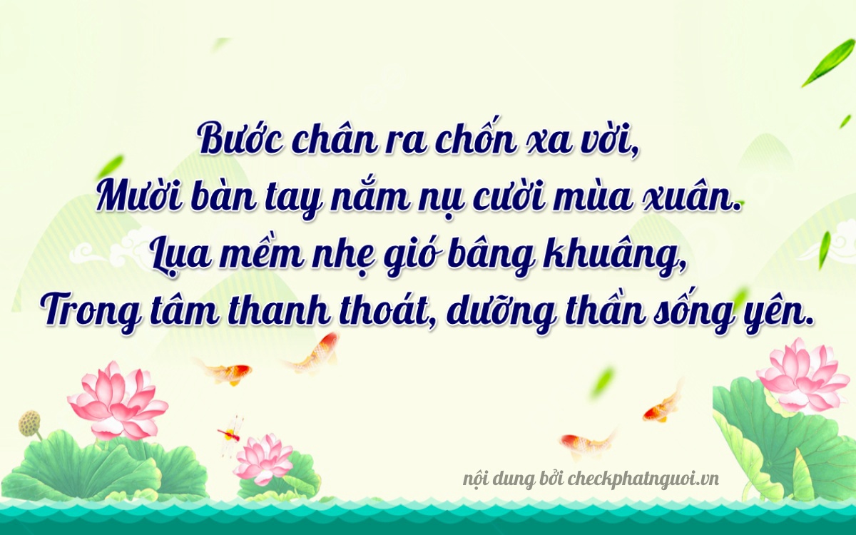 Bài thơ ý nghĩa cho <b>biển số 43H-10122</b> tại website checkphatnguoi.vn
