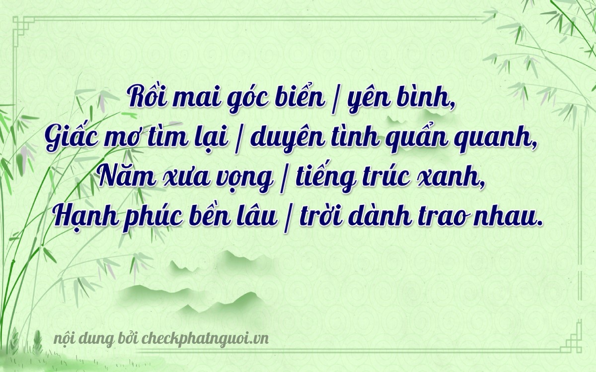 Bài thơ ý nghĩa cho <b>biển số 43H-10209</b> tại website checkphatnguoi.vn