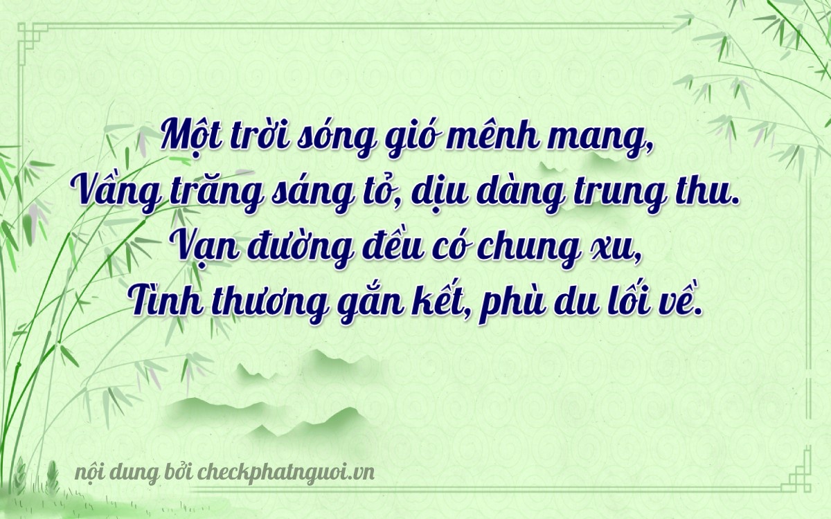 Bài thơ ý nghĩa cho <b>biển số 43H-11206</b> tại website checkphatnguoi.vn