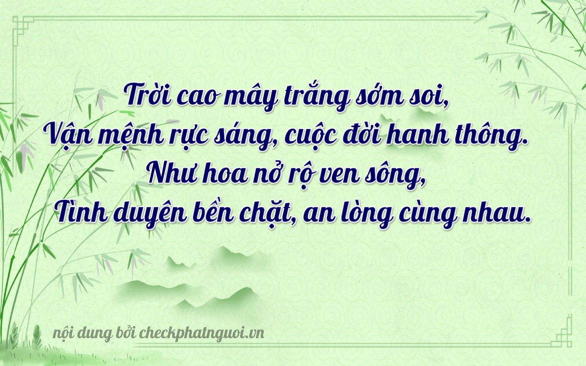 Bài thơ ý nghĩa cho <b>biển số 43H1-25028</b> tại website checkphatnguoi.vn