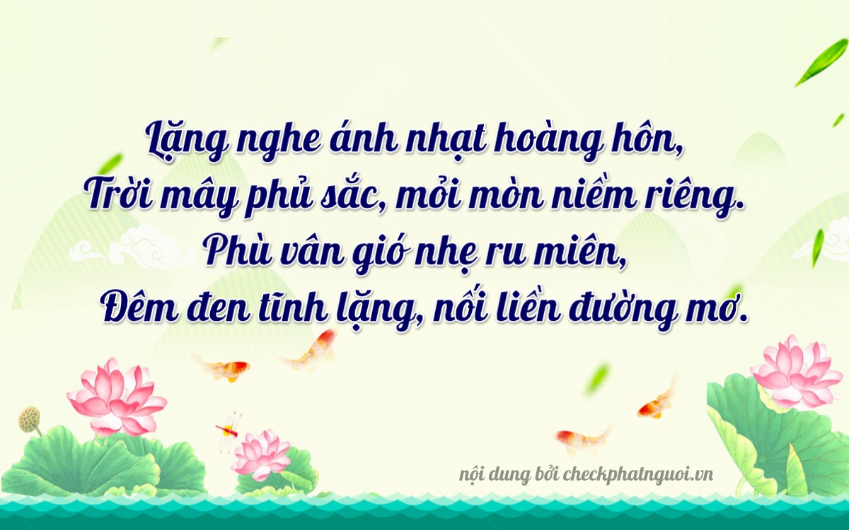 Bài thơ ý nghĩa cho <b>biển số 43H-13751</b> tại website checkphatnguoi.vn
