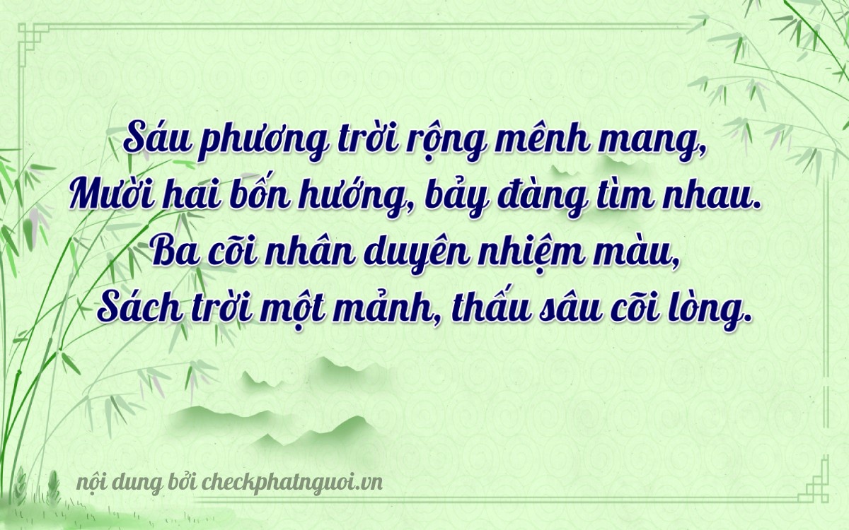Bài thơ ý nghĩa cho <b>biển số 43H-16136</b> tại website checkphatnguoi.vn