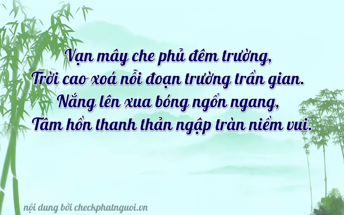 Bài thơ ý nghĩa cho <b>biển số 43H-2099</b> tại website checkphatnguoi.vn