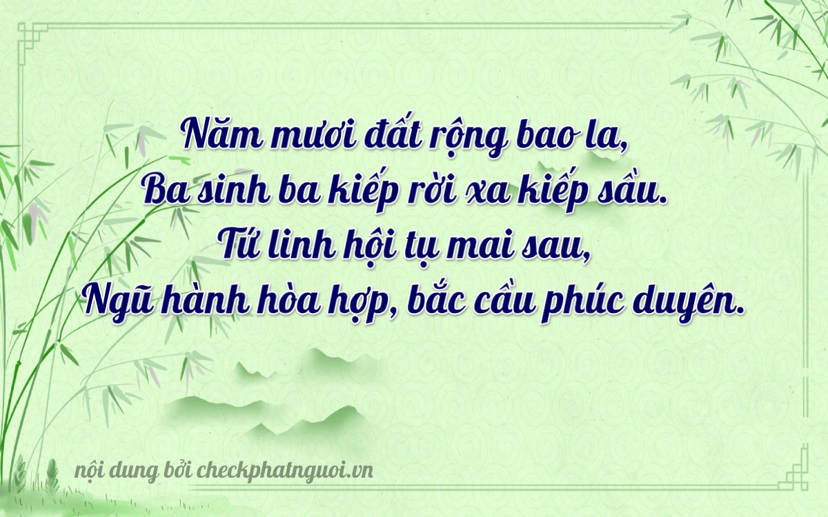 Bài thơ ý nghĩa cho <b>biển số 43H-53457</b> tại website checkphatnguoi.vn