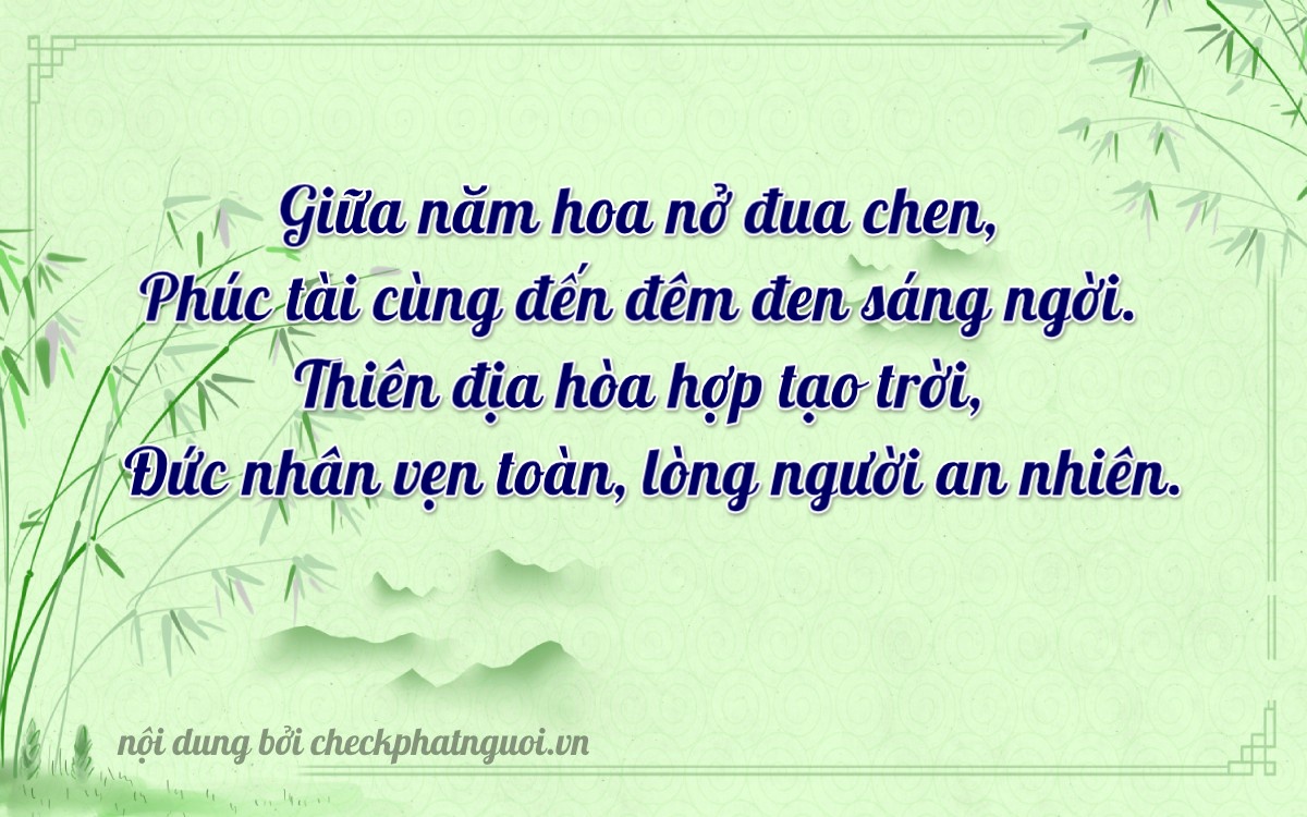 Bài thơ ý nghĩa cho <b>biển số 43S-35505</b> tại website checkphatnguoi.vn
