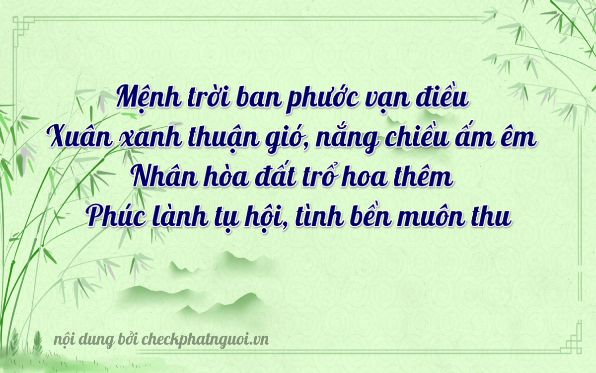 Bài thơ ý nghĩa cho <b>biển số 43S-4747</b> tại website checkphatnguoi.vn