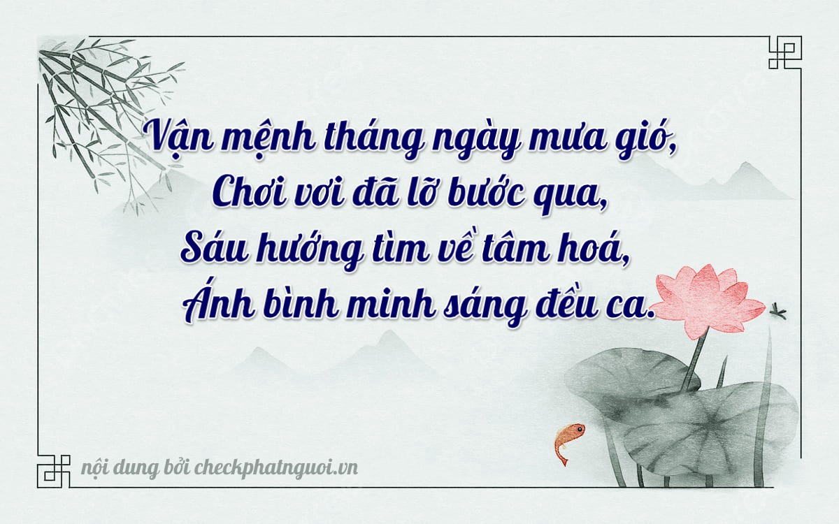 Bài thơ ý nghĩa cho <b>biển số 43S-68443</b> tại website checkphatnguoi.vn