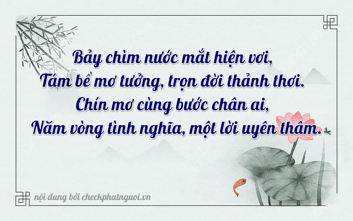 Bài thơ ý nghĩa cho <b>biển số 43S-69895</b> tại website checkphatnguoi.vn