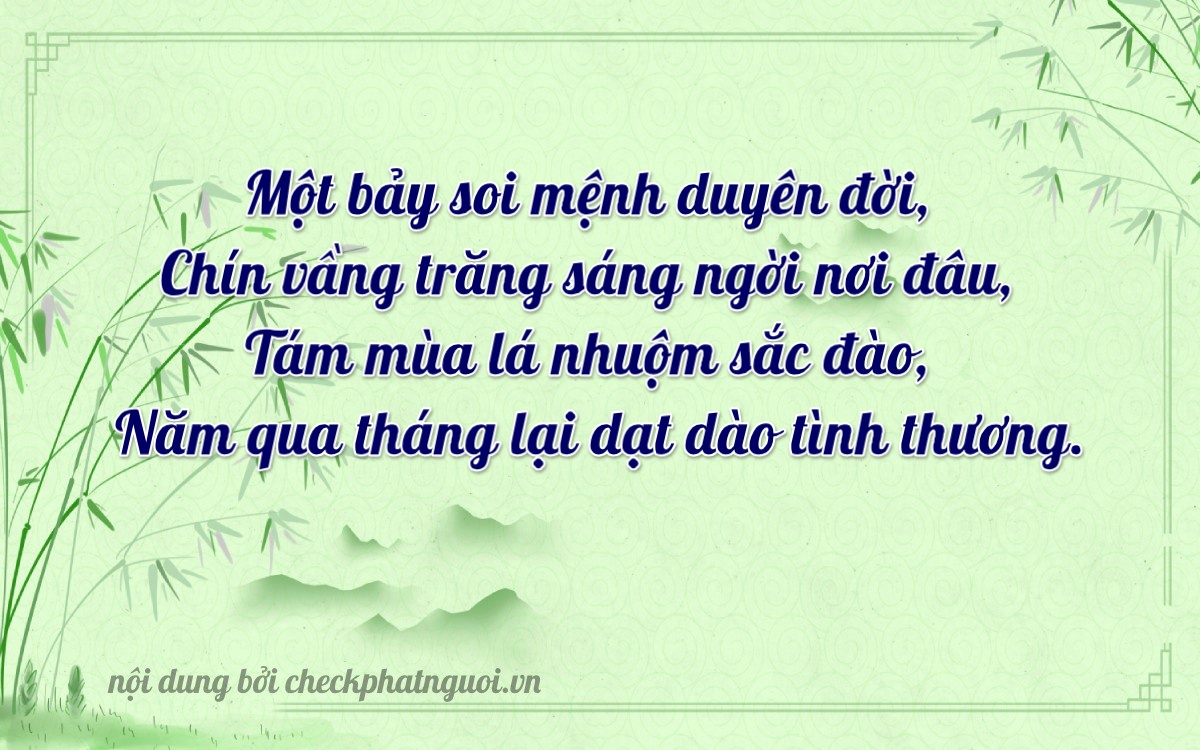 Bài thơ ý nghĩa cho <b>biển số 43X-17985</b> tại website checkphatnguoi.vn