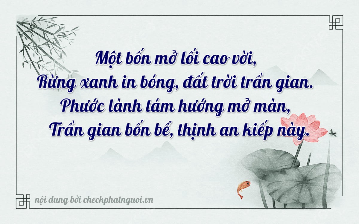 Bài thơ ý nghĩa cho <b>biển số 43X-4148</b> tại website checkphatnguoi.vn