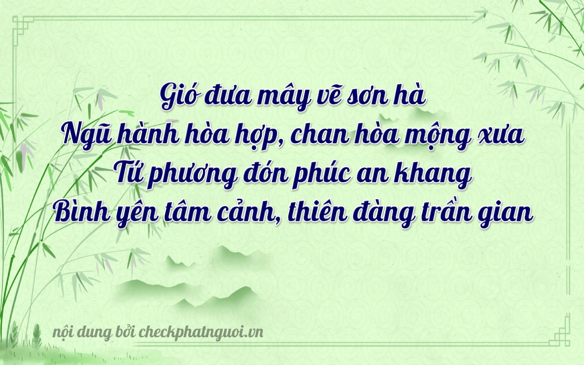 Bài thơ ý nghĩa cho <b>biển số 44175</b> tại website checkphatnguoi.vn