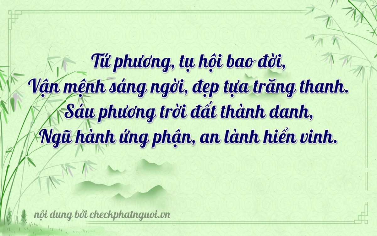 Bài thơ ý nghĩa cho <b>biển số 45268</b> tại website checkphatnguoi.vn