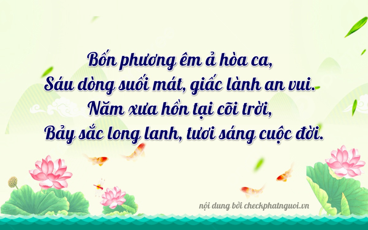 Bài thơ ý nghĩa cho <b>biển số 45678</b> tại website checkphatnguoi.vn