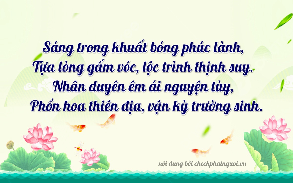 Bài thơ ý nghĩa cho <b>biển số 47247</b> tại website checkphatnguoi.vn