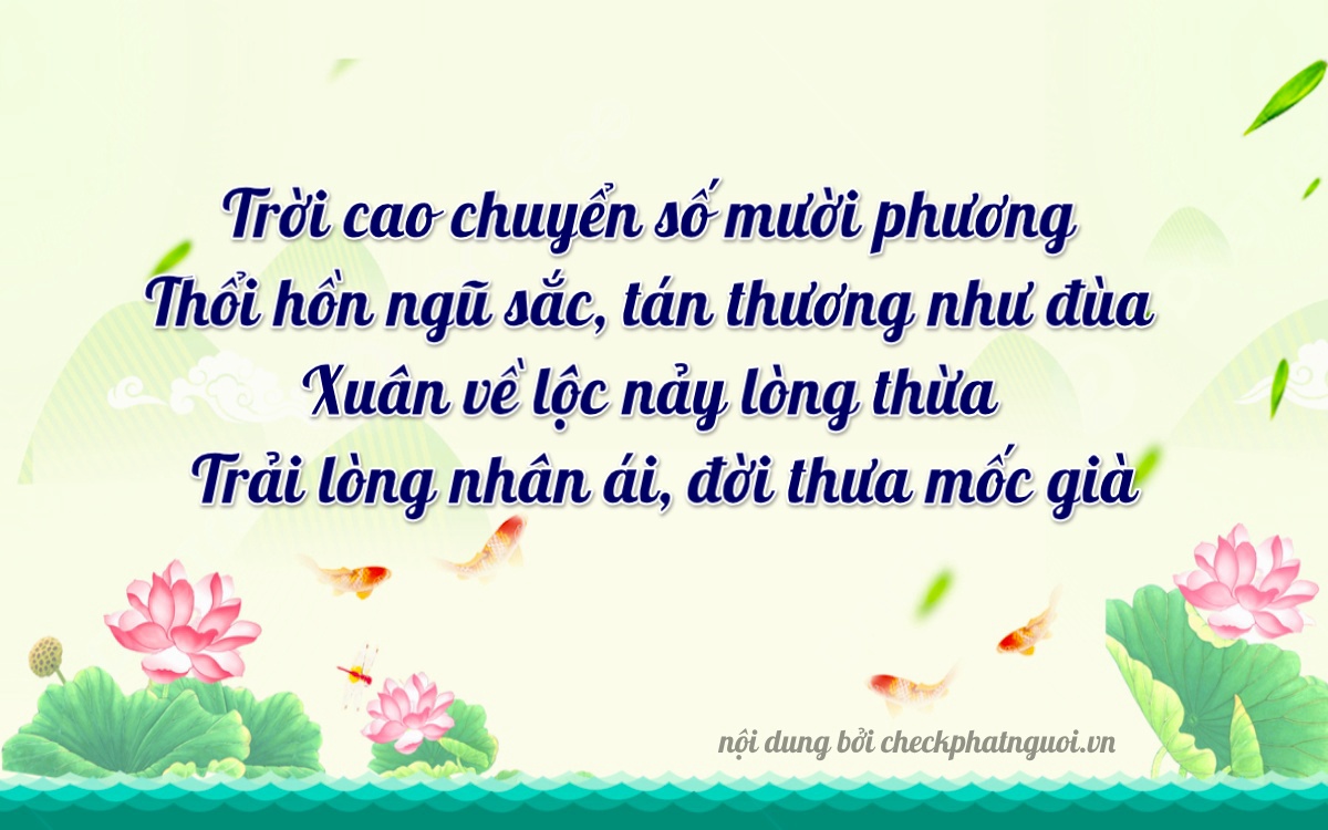 Bài thơ ý nghĩa cho <b>biển số 4775227</b> tại website checkphatnguoi.vn