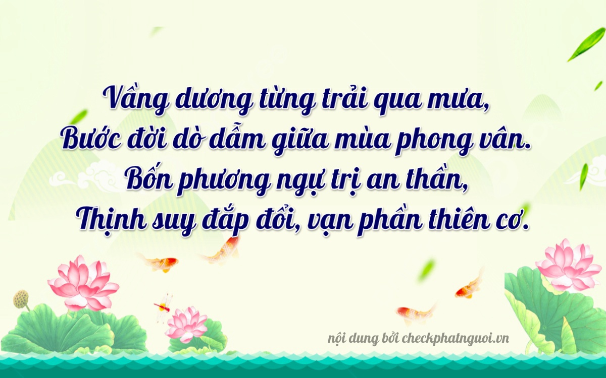 Bài thơ ý nghĩa cho <b>biển số 47A-06223</b> tại website checkphatnguoi.vn