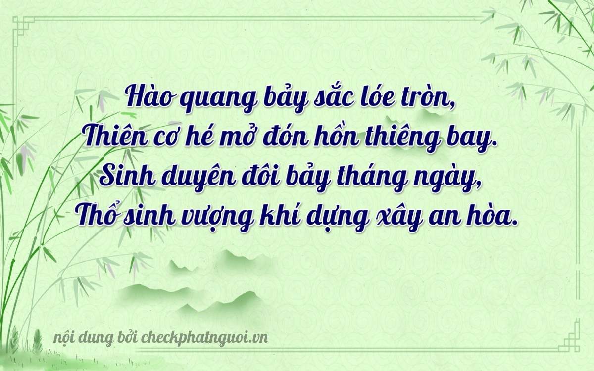 Bài thơ ý nghĩa cho <b>biển số 47A-07027</b> tại website checkphatnguoi.vn