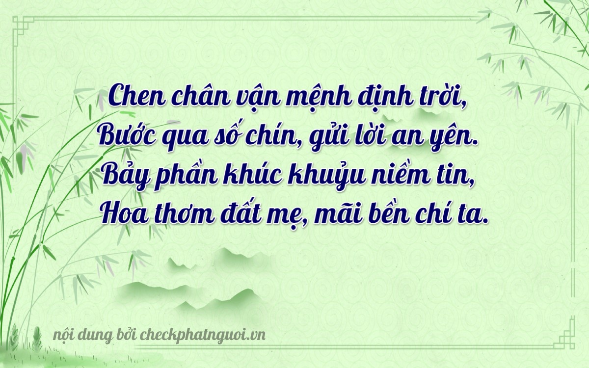 Bài thơ ý nghĩa cho <b>biển số 47A-09789</b> tại website checkphatnguoi.vn