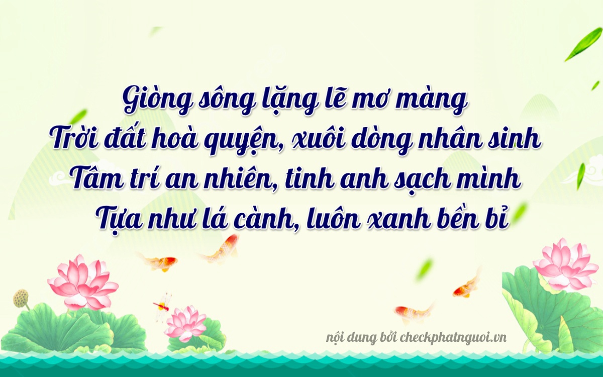 Bài thơ ý nghĩa cho <b>biển số 47A-18112</b> tại website checkphatnguoi.vn