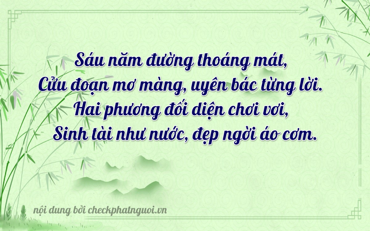 Bài thơ ý nghĩa cho <b>biển số 47A-18292</b> tại website checkphatnguoi.vn
