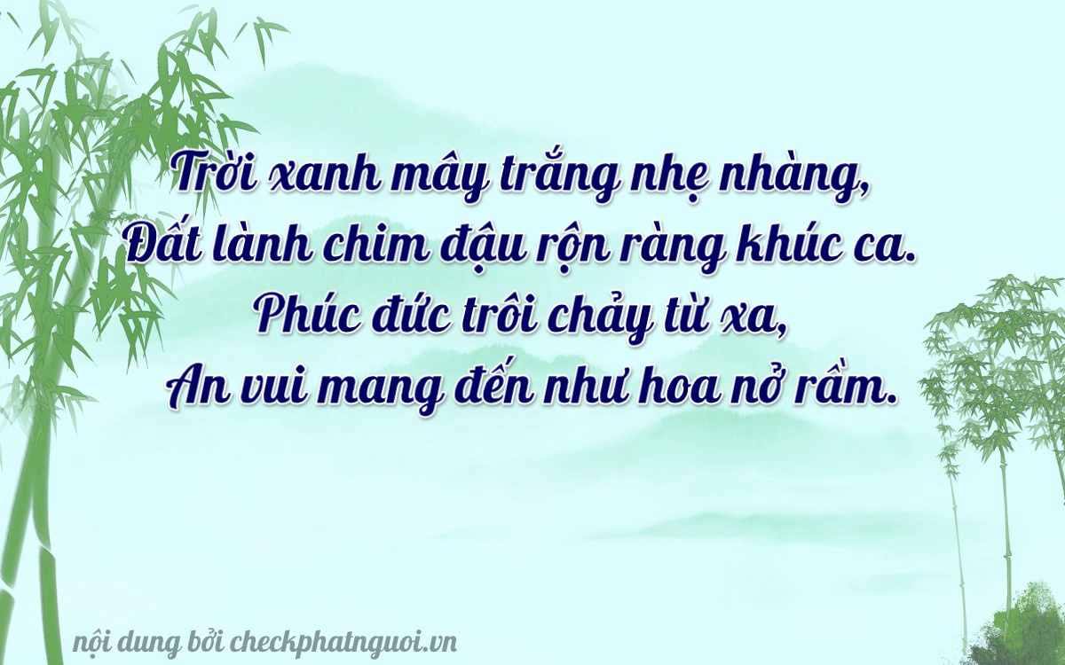 Bài thơ ý nghĩa cho <b>biển số 47A-21503</b> tại website checkphatnguoi.vn