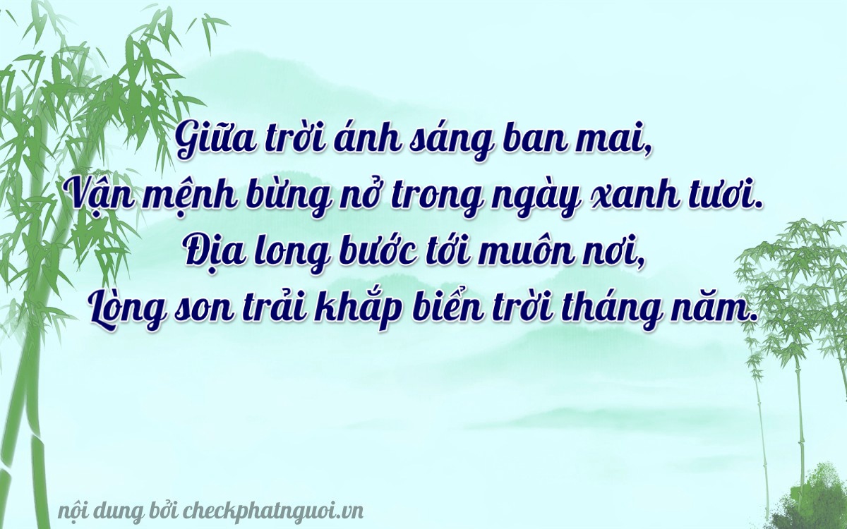 Bài thơ ý nghĩa cho <b>biển số 47A-31212</b> tại website checkphatnguoi.vn