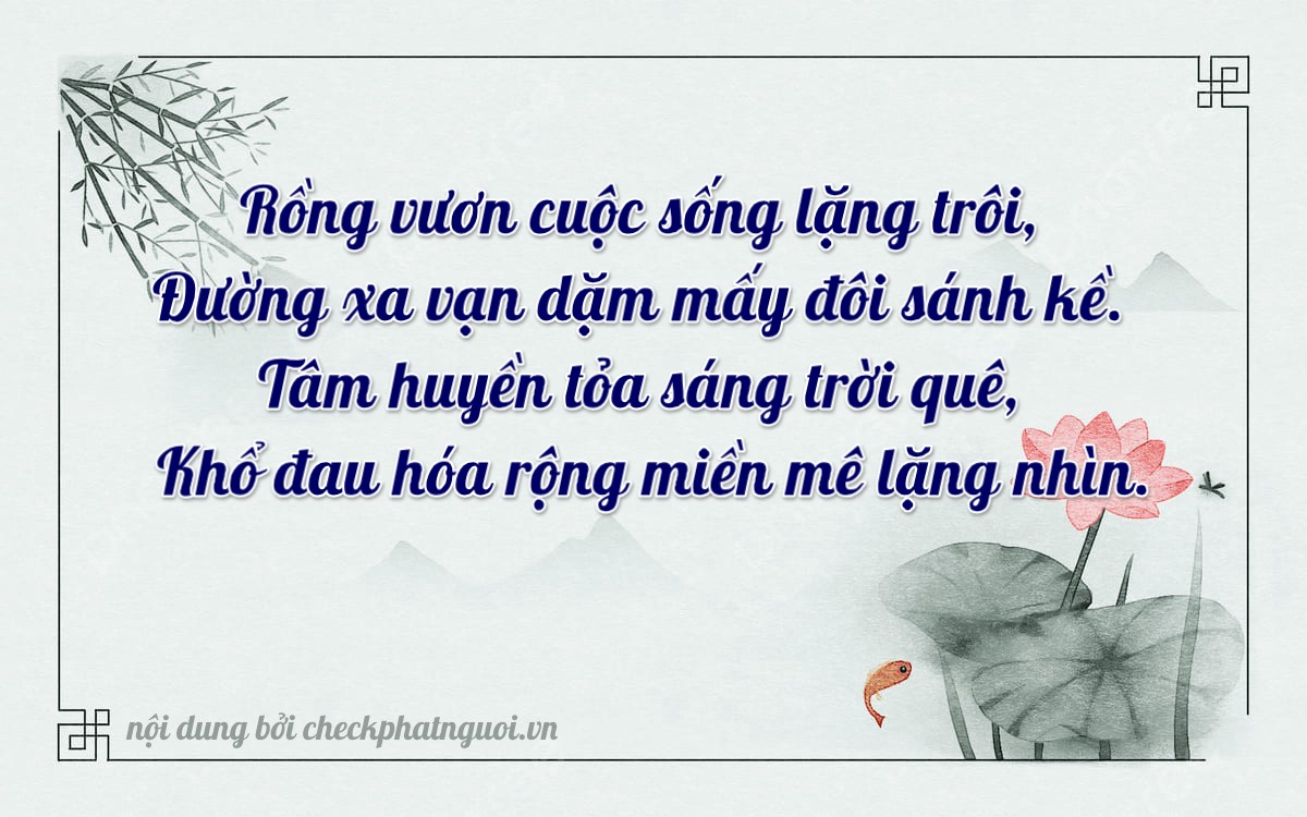 Bài thơ ý nghĩa cho <b>biển số 47A-34467</b> tại website checkphatnguoi.vn